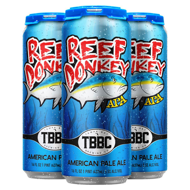 Tampa Bay Brewing Reef Donkey American Pale Ale - 16 Oz - 4-PK - Aluminum