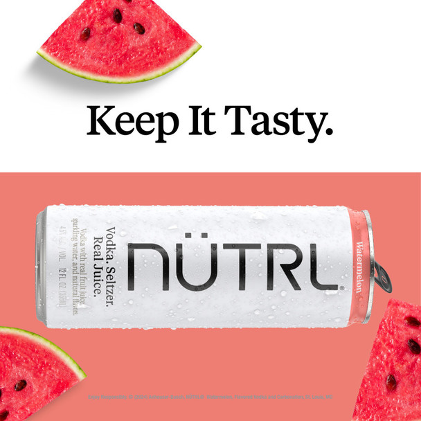 Nutrl Watermelon Vodka Soda - 720 mL - 720ML - Aluminum