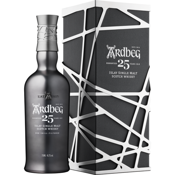Ardbeg 25 Year Single Malt Scotch - 750 mL - 750ML - Glass