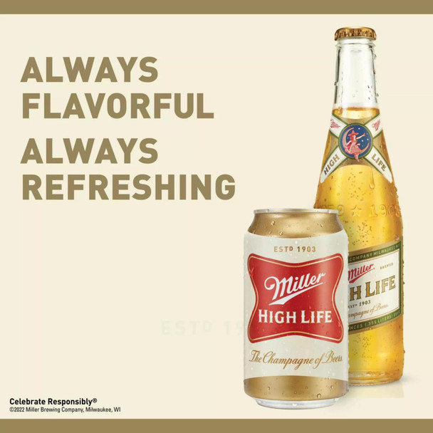 Miller High Life - 12 Oz - 12-PK - Aluminum