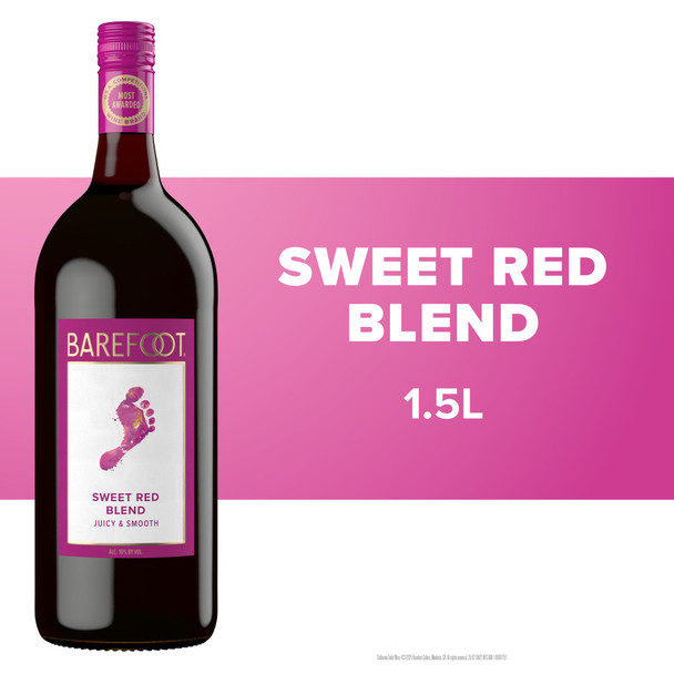 Barefoot Sweet Red - 1.5 L - 1.5L - Glass