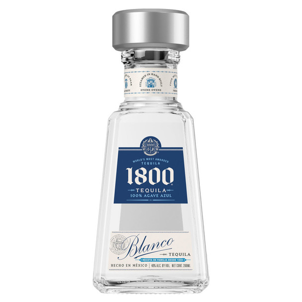 1800 Silver Tequila - 200 mL - 200ML - Glass