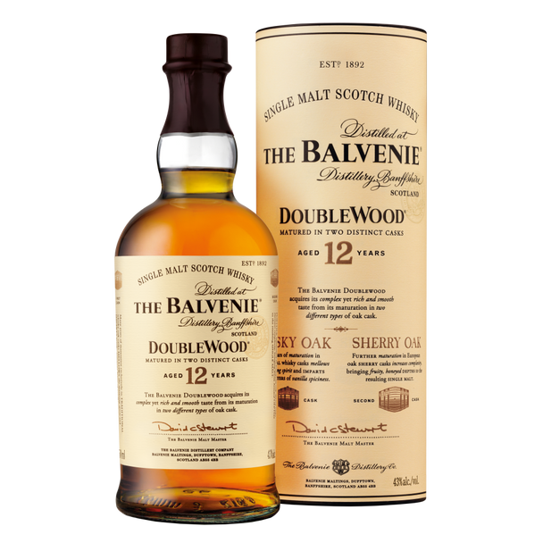The Balvenie DoubleWood 12 Year Old Single Malt Scotch  Whisky - 750 mL - 750ML - Glass