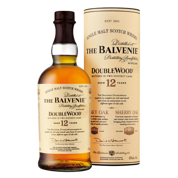 The Balvenie DoubleWood 12 Year Old Single Malt Scotch  Whisky - 750 mL - 750ML - Glass