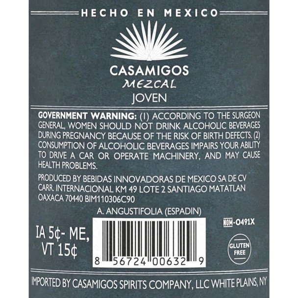 Casamigos Mezcal Joven - 750 mL - 750ML - Glass