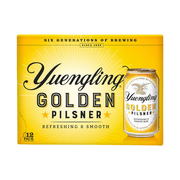 Yuengling Golden Pilsner - 12 Oz - 12-PK - Aluminum
