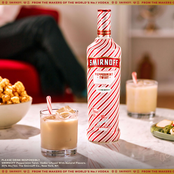 Smirnoff Peppermint Twist Vodka - 750 mL - 750ML - Glass