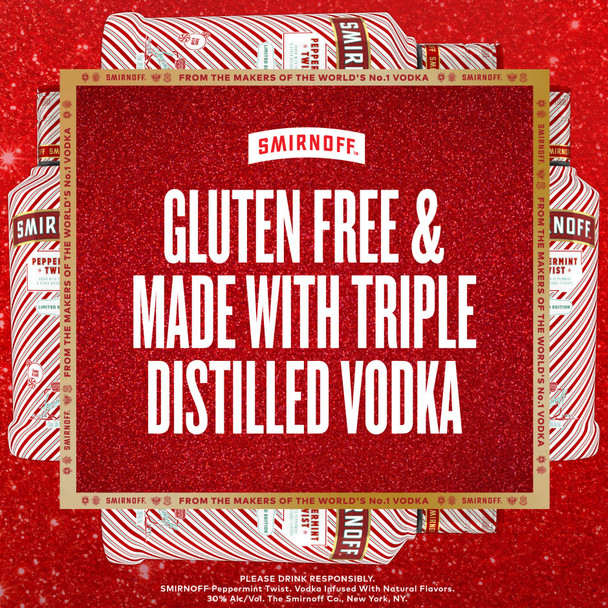 Smirnoff Peppermint Twist Vodka - 750 mL - 750ML - Glass