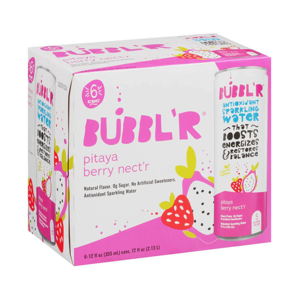 Bubbl'r Pitaya Berry - 12 Oz - 6-PK