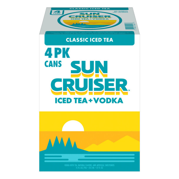 Sun Cruiser Vodka Iced Tea - 4-PK - Aluminum