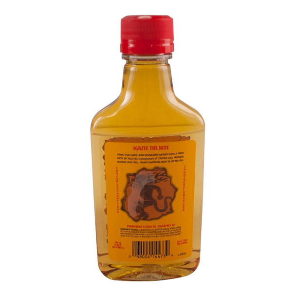Fireball Cinnamon Whisky - 200 mL - 200ML - Glass