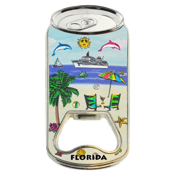 M Souvenir Beach Can Bottle Opener - Each - Each