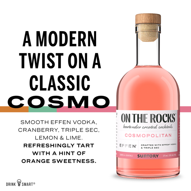 On The Rocks Cocktails Cosmopolitan - 750 mL - 750ML - Glass
