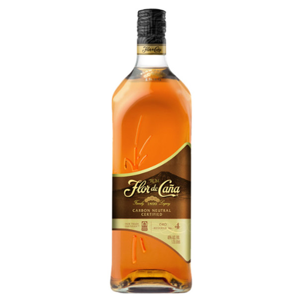 Flor De Cana 4 Year Anejo Oro Rum - 1.75 L - 1.75L - Glass