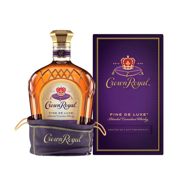 Crown Royal Fine Deluxe Canadian Whisky - 1.0 L - 1.0L - Glass Crown Royal Fine Deluxe Canadian Whisky - 1.0 L - 1.0L - Glass