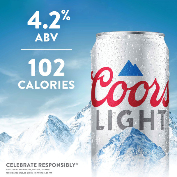 Coors Light - 8 Oz - 12-PK - Aluminum