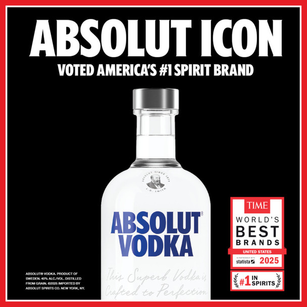 Absolut Original Vodka - 1.75 L - 1.75L - Glass