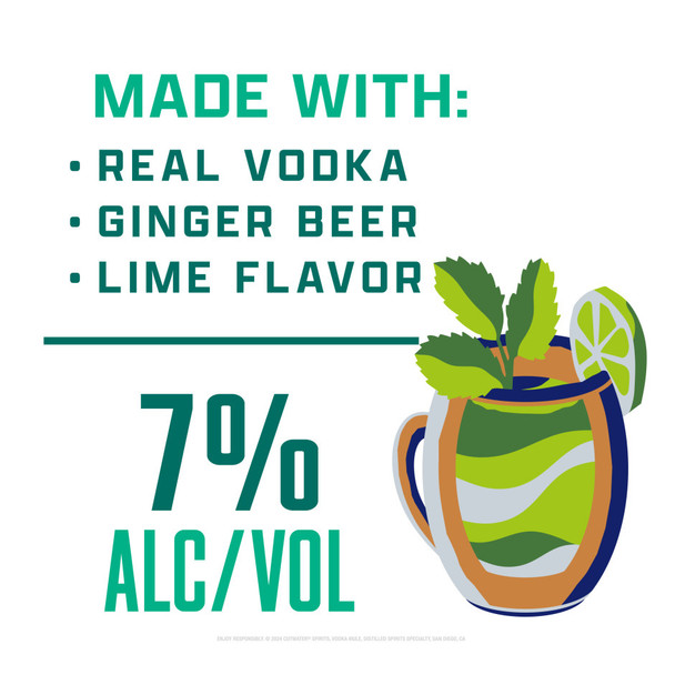 Cutwater Vodka Mule - 355 mL - 4-PK - Aluminum
