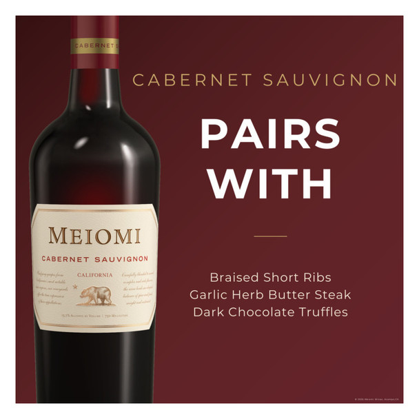 Meiomi Cabernet Sauvignon - 750 mL - 750ML - Glass