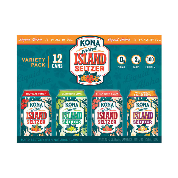 Kona Seltzer Variety Pack - 12 Oz - 12-PK - Aluminum