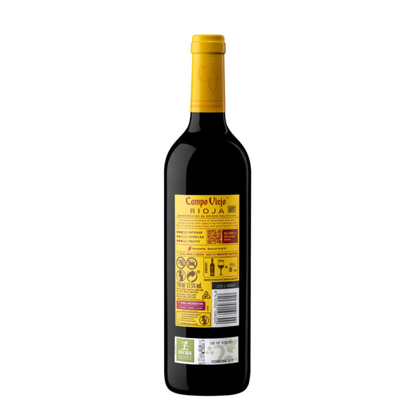 Campo Viejo Tempranillo Red Wine - 750 mL - 750ML - Glass