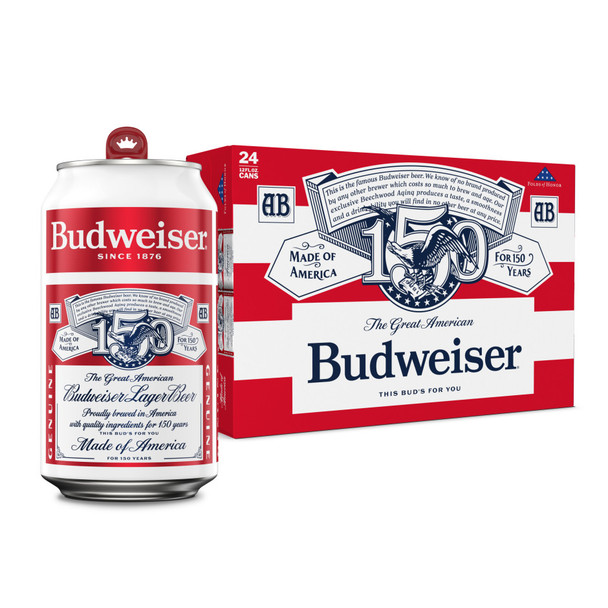 Budweiser - 12 Oz - 24-PK - Aluminum