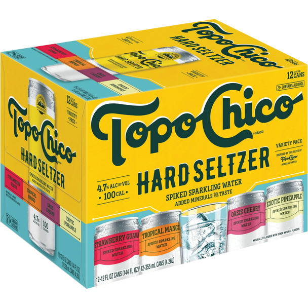 Topo Chico Hard Seltzer Variety - 12-PK - Aluminum
