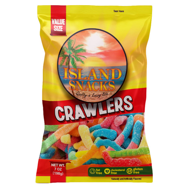 Island Snacks Gummy Crawlers - 7 Oz - 7-OZ
