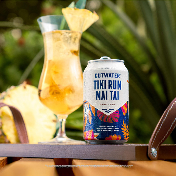 Cutwater Tiki Rum Mai Tai - 12 Oz - 4-PK - Aluminum