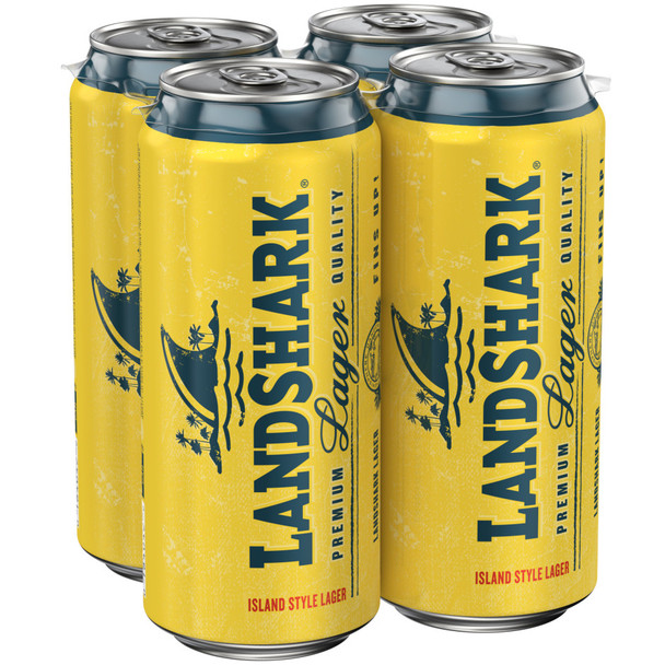 LandShark Lager - 16 Oz - 4-PK - Aluminum LandShark Lager - 16 Oz - 4-PK - Aluminum