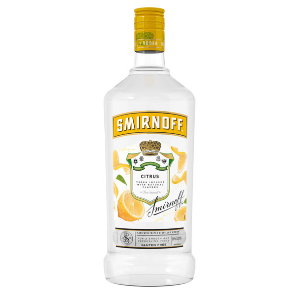 Smirnoff Citrus Vodka Plastic - 1.75 L - 1.75L - Plastic