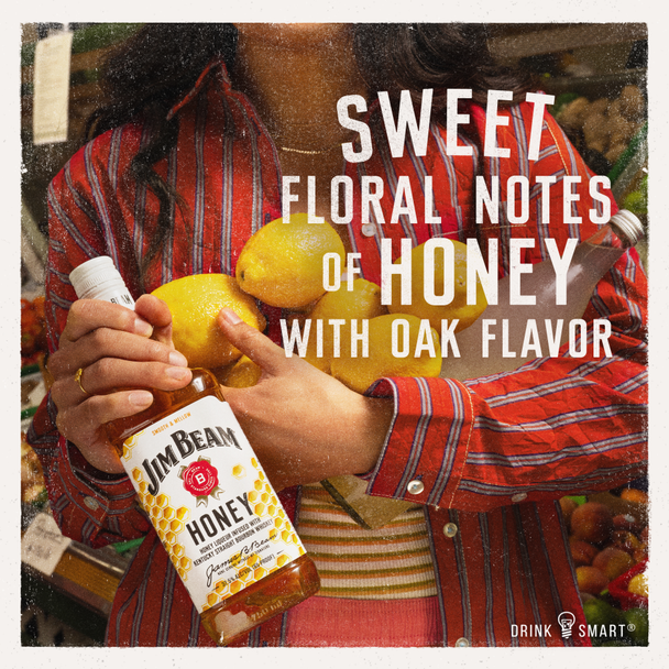 Jim Beam Honey Bourbon Whiskey - 750 mL - 750ML - Glass