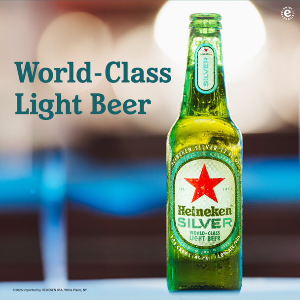 Heineken Silver - 12 Oz - 12-PK - Glass