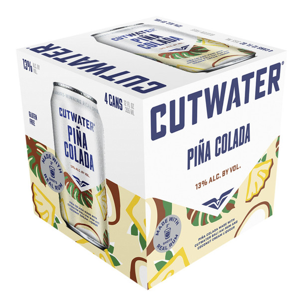 Cutwater Pina Colada - 4-PK - Aluminum