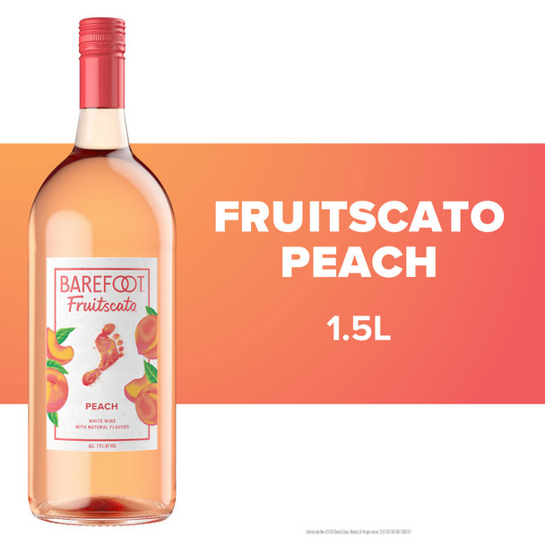 Barefoot Fruitscato Peach - 1.5 L - 1.5L - Glass