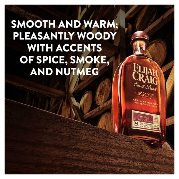 Elijah Craig Small Batch Bourbon - 375 mL - 375ML - Glass