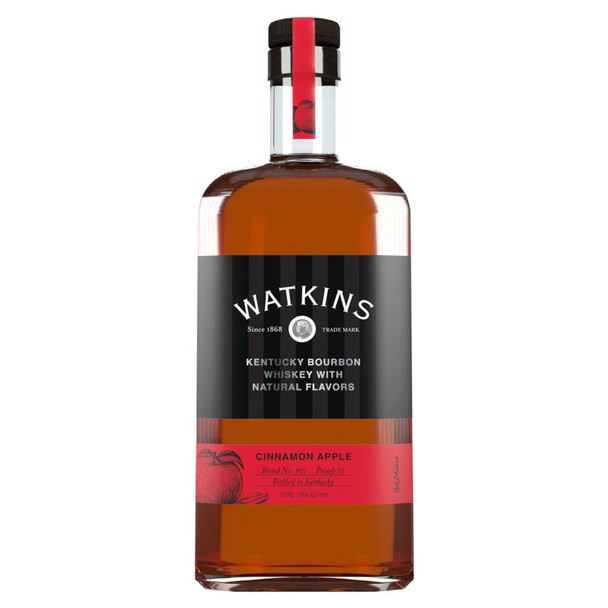 Watkins Cinnamon Apple Kentucky Bourbon Whiskey - 750 mL - 750ML - Glass