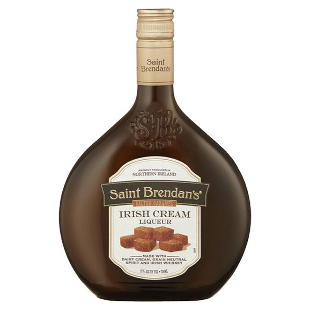 Saint Brendan's Salted Caramel Irish Cream - 750 mL - 750ML - Glass
