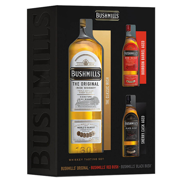 Bushmills Original Irish Whiskey with Two Minis - 750 mL - Set - Glass