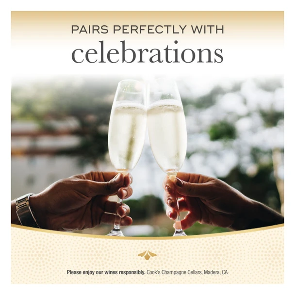Cook's Brut Champagne - 1.5 L - 1.5L - Glass