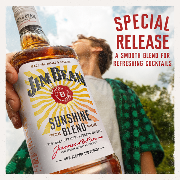 Jim Beam Sunshine Blend Special Release Straight Bourbon Whiskey - 750 mL - 750ML - Glass Jim Beam Sunshine Blend Special Release Straight Bourbon Whiskey - 750 mL - 750ML - Glass