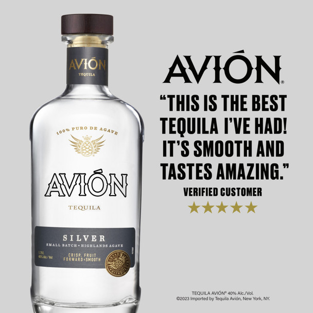 Avion Tequila Silver - 750 mL - 750ML - Glass