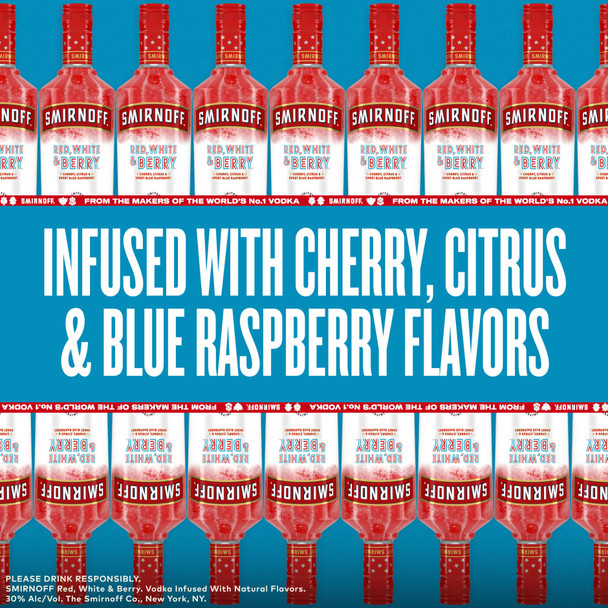 Smirnoff Red, White & Berry Vodka Infused With Natural Flavors) - 1.75 L - 1.75L - Glass