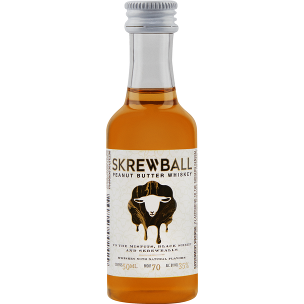 Skrewball Peanut Butter Whiskey - 50 mL - 50ML - Plastic