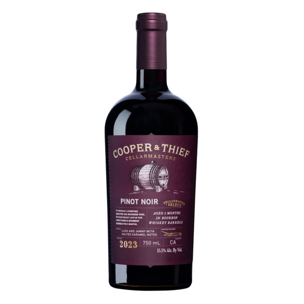 Cooper & Thief Brandy Barrel Aged Pinot Noir - 750 mL - 750ML - Glass