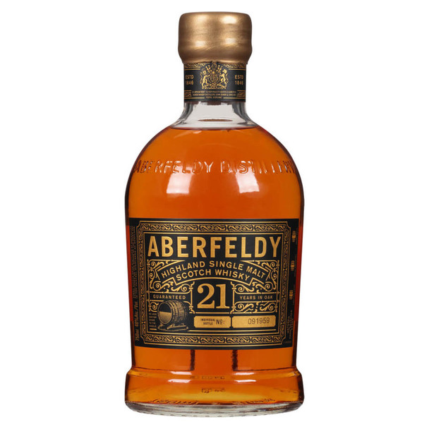 Aberfeldy 21 Year Single Malt Scotch - 750 mL - 750ML - Glass