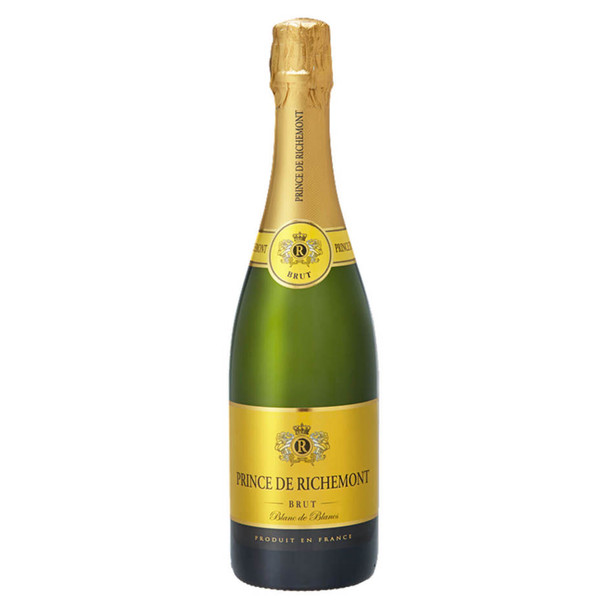 Prince de Richemont Blanc de Blancs Brut - 750 mL - 750ML - Glass