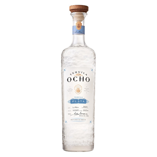 Tequila Ocho Plata - 750 mL - 750ML - Glass