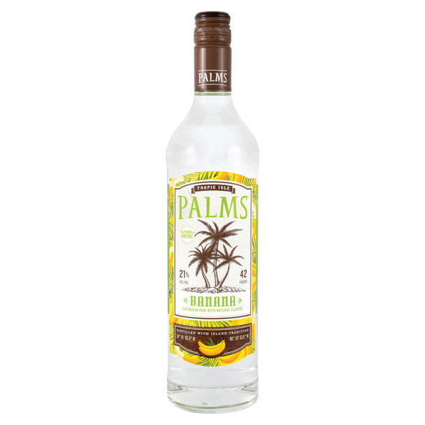 Palms Banana Rum - 750 mL - 750ML - Glass