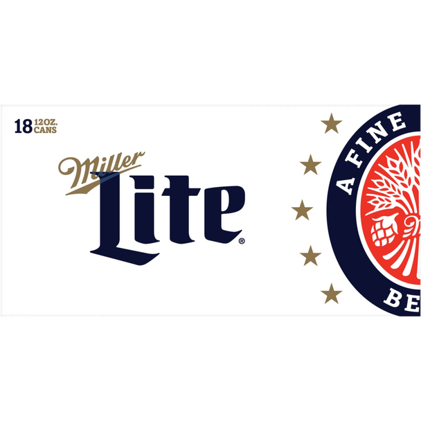 MIller Lite - 12 Oz - 18-PK - Aluminum